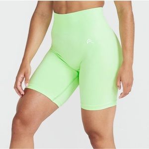 Over Active Mint Green Biker Shorts